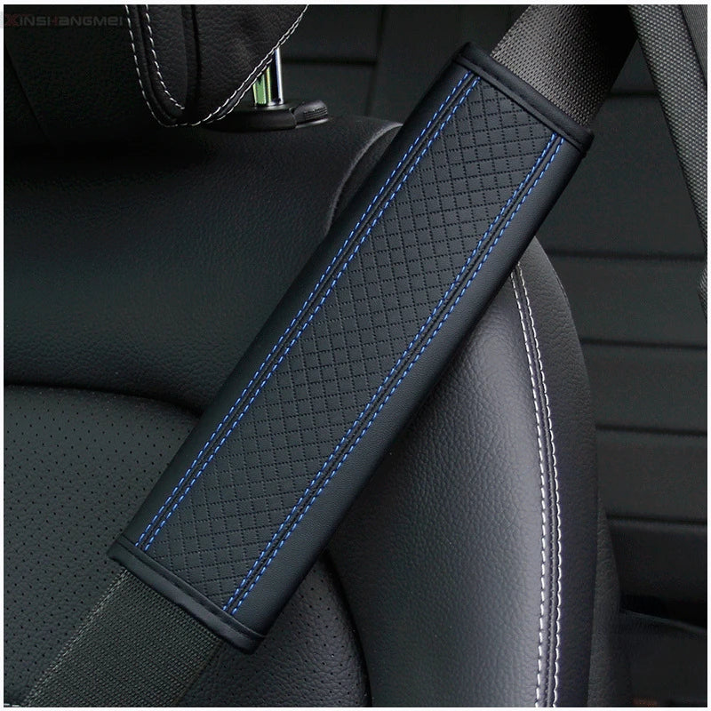 Car Seat Belt Shoulder Pad PU Leather Comfort Cover