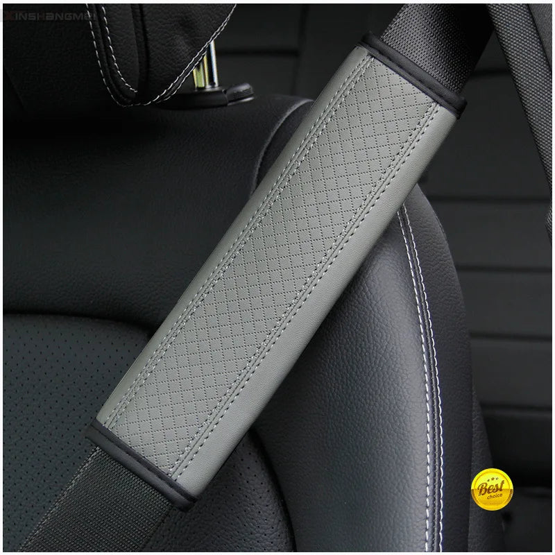 Car Seat Belt Shoulder Pad PU Leather Comfort Cover