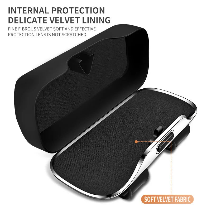 Audi Visor Clip Sunglasses Case; Luxury Car Interior Accessory