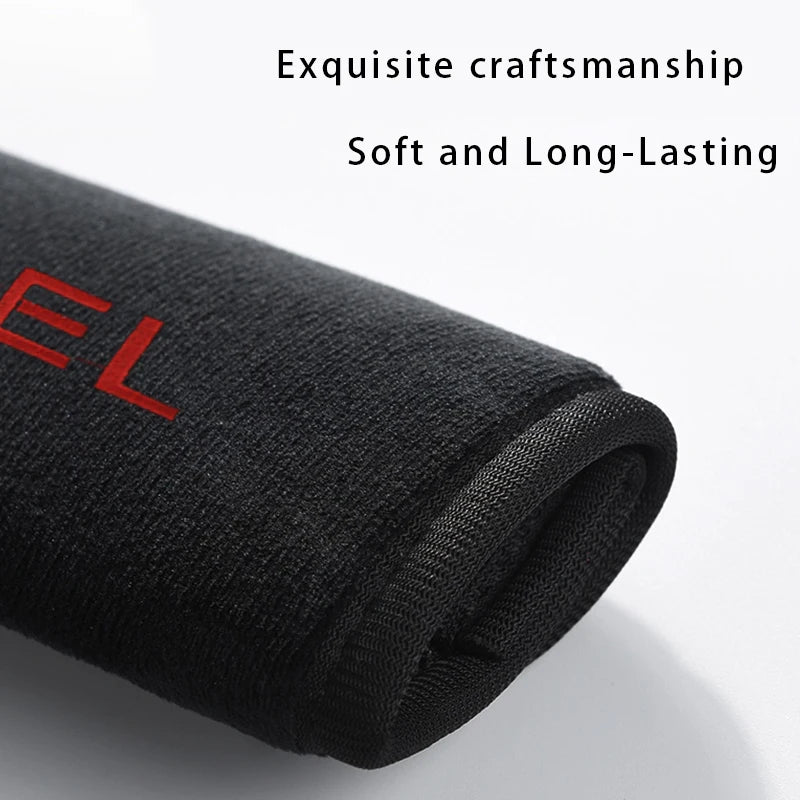 Opel Car Seat Belt Shoulder Pad Covers (2PCS); Soft Plush Safety Belt Cushion Protector
