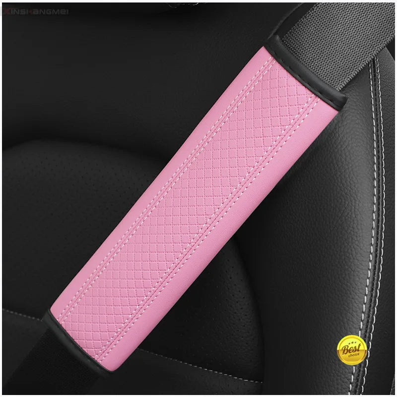 Car Seat Belt Shoulder Pad PU Leather Comfort Cover
